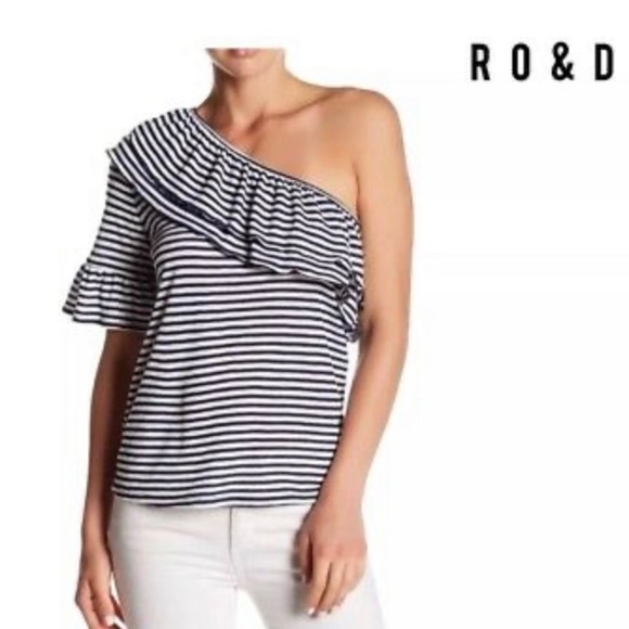 RO & DE Anthropology off shoulder top - Picture 3 of 6